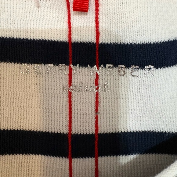 Gerry Weber German Designer Nautical Striped Top - Navy/White - Contrast Stripes - Picture 8 of 8